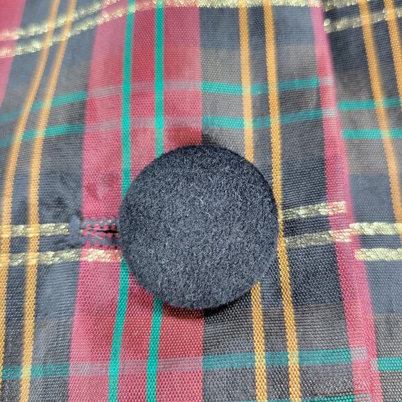 Chad Stevens Women’s 2-Piece Plaid Taffeta Velvet Suit Set Size 18 Made in USA - Picture 16 of 16